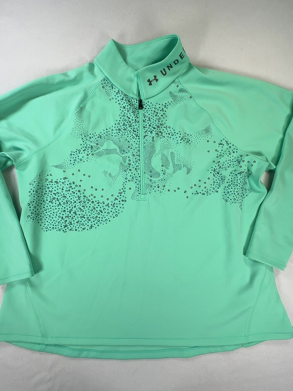 Under Armour ColdGear 1/4 Zip Pullover Mint Green Women's Size 3X